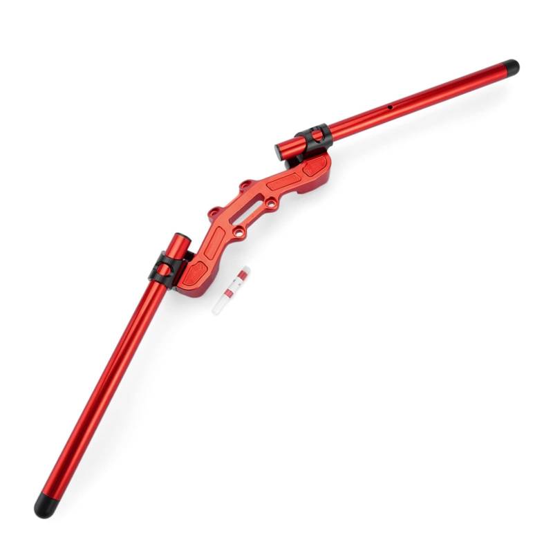 Rynplex Clip-On-Lenker, Lenker, Lenker, for Scrambler, Cafe Racer Sixty2 Classic Desert Sled Icon Full Throttle Urban Enduro Motorrad-Lenker-Riser-Klemme(Red) von Rynplex