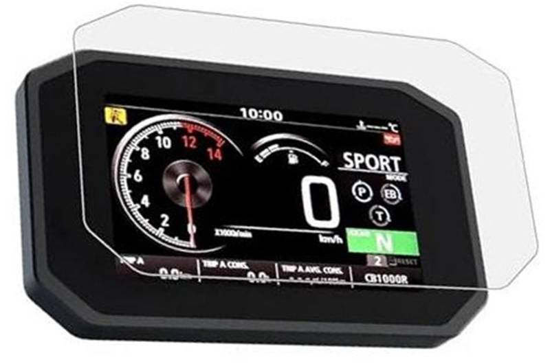 Rynplex Displayschutz-Zubehör, for XADV-750 XADV 750 2021–2023 Motorrad-Kratz-Cluster-Bildschirm Displayschutzfolie für das Armaturenbrett von Motorrädern(Black 4 Sets) von Rynplex
