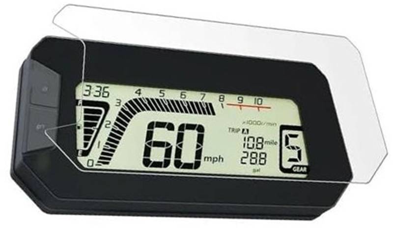 Rynplex Displayschutzfolie, for CB300F CB 300F 2023 Motorradzubehör Scratch Cluster Screen Displayschutzfolie für das Armaturenbrett von Motorrädern(Black 1 Sets) von Rynplex