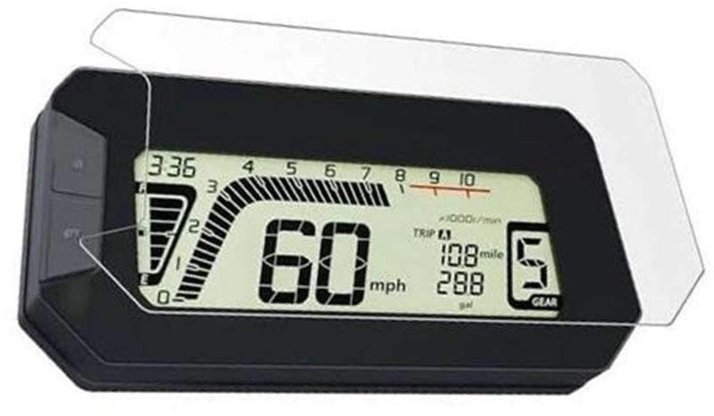 Rynplex Displayschutzfolie, for CB300F CB 300F 2023 Motorradzubehör Scratch Cluster Screen Displayschutzfolie für das Armaturenbrett von Motorrädern(Black 2 STES) von Rynplex