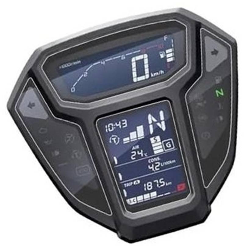 Rynplex Displayschutzfolie, for CRF1000L AFRICA TWIN CRF 1000 L 2015–2019, Motorrad-Armaturenbrett-Displayschutz, Cluster-Kratz-Displayschutzfolie Displayschutzfolie für das Armaturenbrett von Motorrä von Rynplex