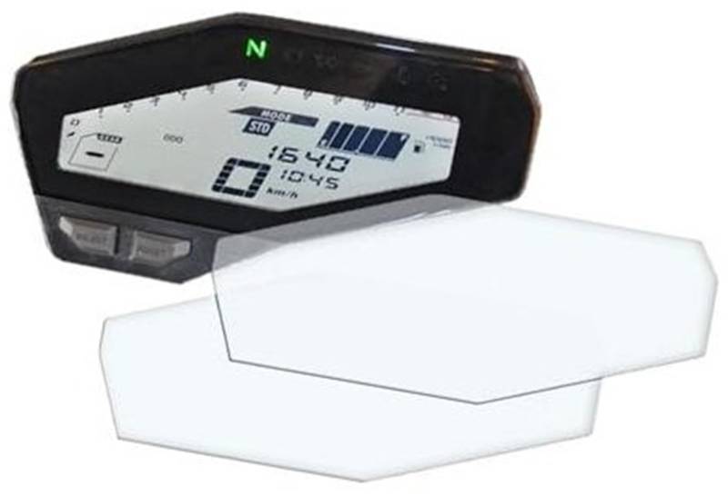 Rynplex Displayschutzfolie, for MT-09 FZ-09 Cluster Scratch Cluster Displayschutzfolie Schutzfolie MT09 MT 09 FZ09 FZ 09 Motorradzubehör Displayschutzfolie für das Armaturenbrett von Motorrädern(BLACK von Rynplex