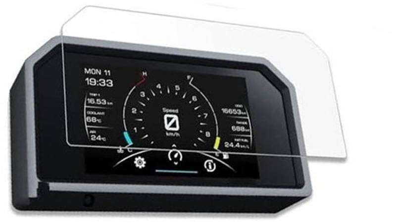 Rynplex Displayschutzfolie, for Tracer 9 Motorrad-Armaturenbrett-Displayschutzfolie, for Tracer 9 2023, Kratzfeste Schutzfolie Displayschutzfolie für das Armaturenbrett von Motorrädern(Black 1PCS) von Rynplex