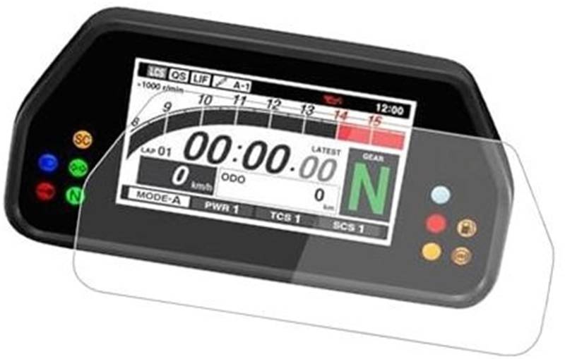 Rynplex Displayschutzfolie, for YZFR1 YZF R1 R1M R1S MT10SP RACER 900 GT Motorradzubehör Instrumentenschutzfolie Armaturenbrett-Displayschutzfolie Displayschutzfolie für das Armaturenbrett von Motorrä von Rynplex
