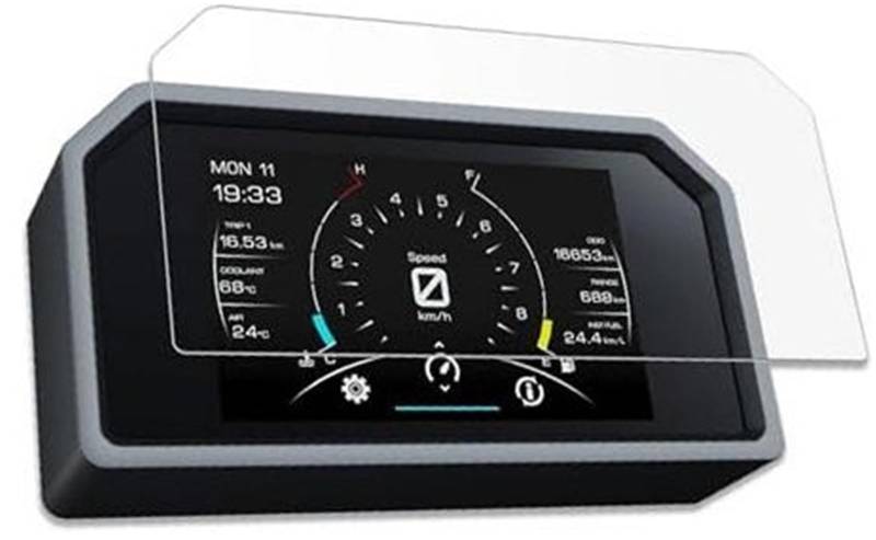 Rynplex Displayschutzfolie Motorrad Anti-Kratz-Schutz Instrumentenfolie Zubehör Bildschirm Instrumententafel, for TMAX 560 2022-2023 Displayschutzfolie für das Armaturenbrett von Motorrädern(Black 5) von Rynplex