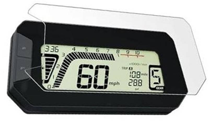 Rynplex Displayschutzfolie Motorrad Defend Scratch Tachoinstrument Displayschutzfolie, for CRF300L CRF 300L Rally MSX125 MSX 125 2021- Displayschutzfolie für das Armaturenbrett von Motorrädern(BLACK 4 von Rynplex