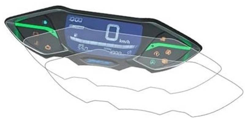 Rynplex Displayschutzfolie Motorrad Instrument Cluster Kratzschutzfolie Armaturenbrett Displayschutzfolie, for PCX160 PCX125 2021 2022 PCX 160 125 Displayschutzfolie für das Armaturenbrett von Motorrä von Rynplex