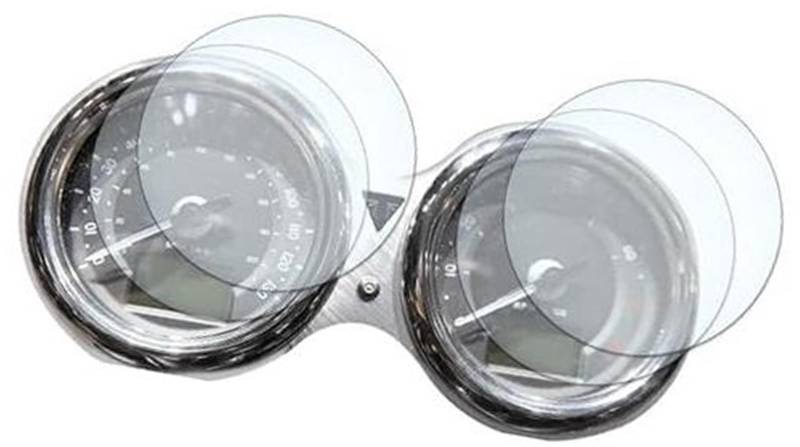 Rynplex Displayschutzfolie Motorrad Scratch Cluster Screen, for Triumph, Bonneville T100, for Bonneville T120 Thruxton R Displayschutzfolie für das Armaturenbrett von Motorrädern(Black 5 PCS) von Rynplex