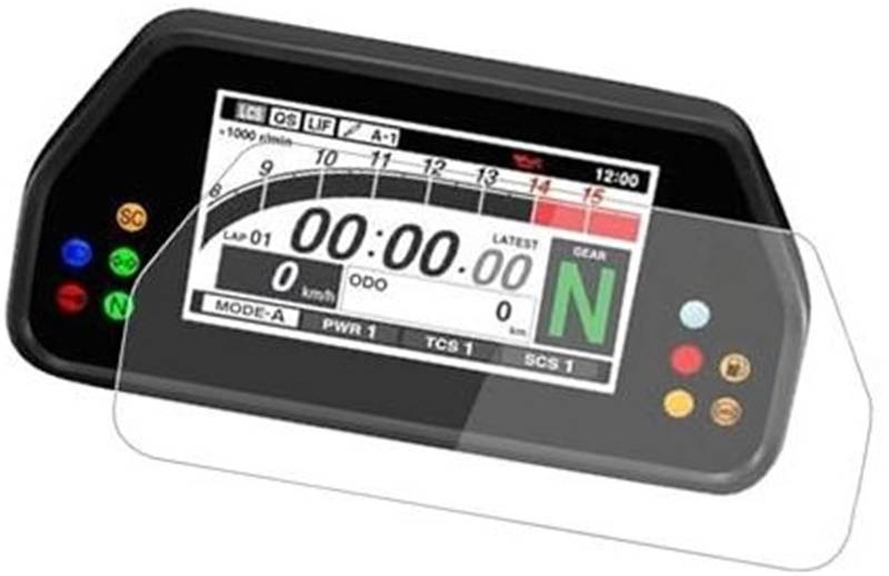 Rynplex Displayschutzfolie Motorradzubehör Instrumentenschutzfolie Armaturenbrett Displayschutzfolie, for YZFR1 YZF R1 R1M R1S MT10SP RACER 900 GT Displayschutzfolie für das Armaturenbrett von Motorrä von Rynplex