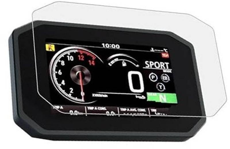 Rynplex Displayschutzfolie Motorradzubehör Scratch Cluster Screen, for ZA 750, für, forza750 2021 - Displayschutzfolie für das Armaturenbrett von Motorrädern(Black Quantity-2) von Rynplex