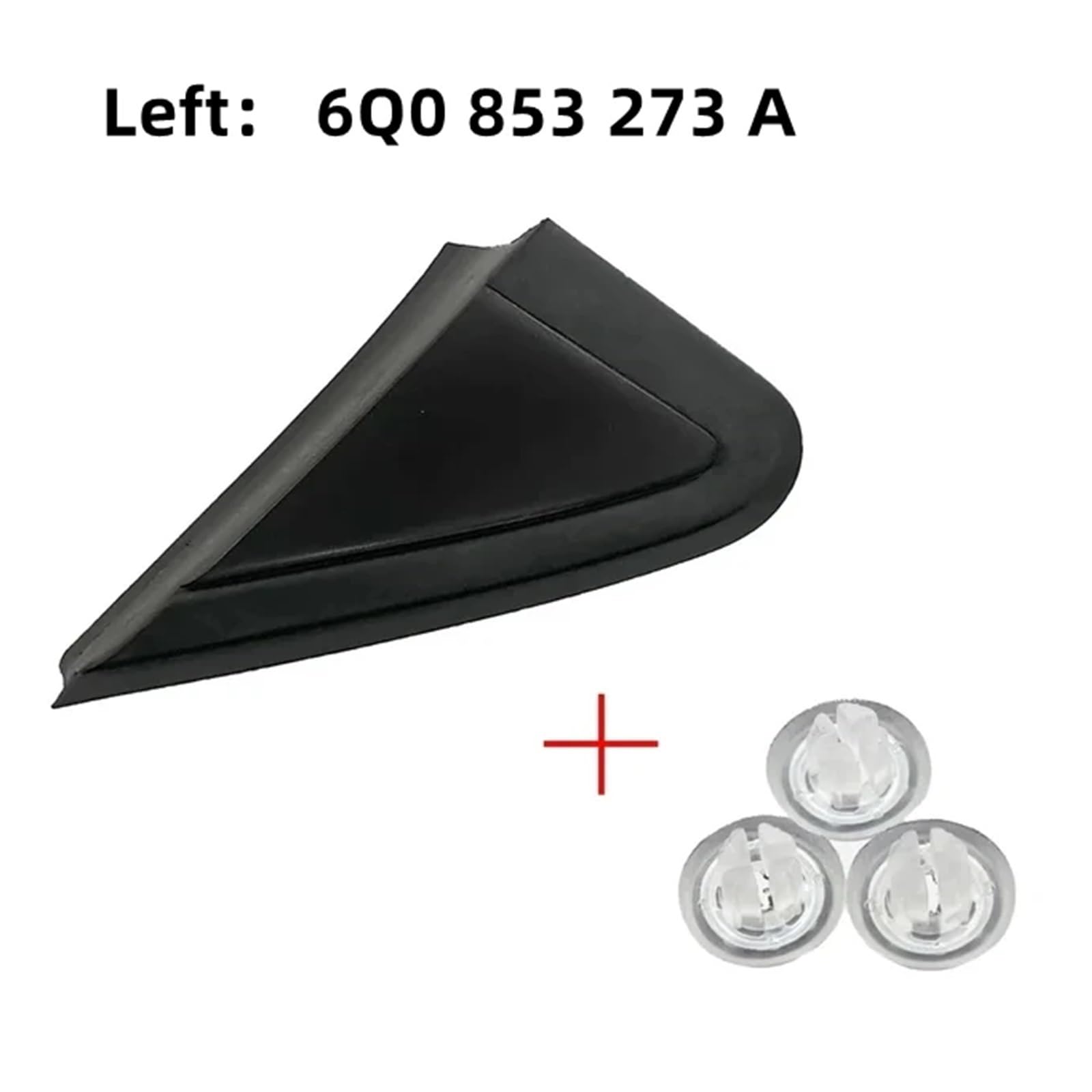 Rynplex Dreieckige Zierleiste for Seitenspiegel der Autoflügeltür, Eckverkleidung, for VW, for POLO, for 9N3 MK4 2006-2010 6Q0853273A 6Q0853274A Dreieckige Abdeckung für Autospiegel(POLO 9N3 2006-2010 Rynplex Dreieckige Zierleiste for Seitenspiegel der Autoflügeltür, Eckverkleidung, for VW, for POLO, for 9N3 MK4 2006-2010 6Q0853273A 6Q0853274A Dreieckige Abdeckung für Autospiegel(POLO 9N3 2006-2010 von Rynplex