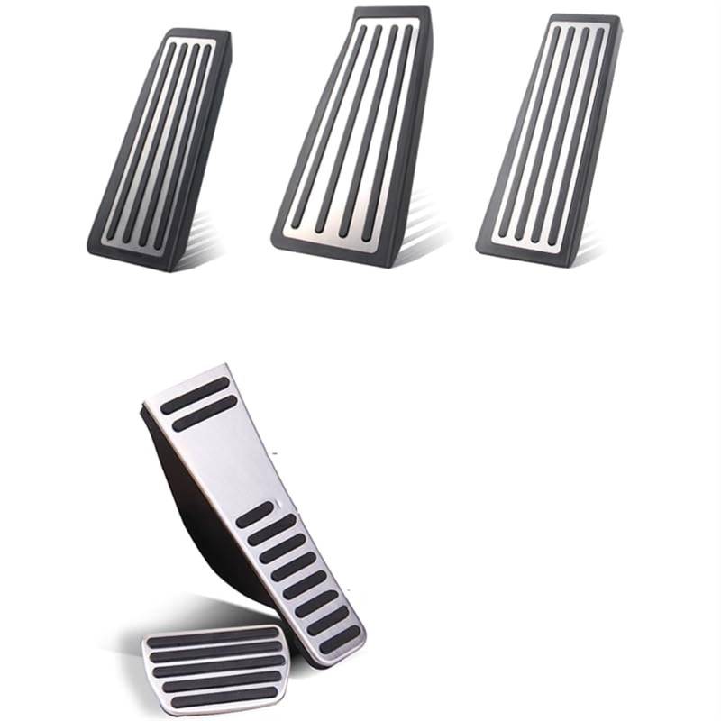 Rynplex Edelstahl Auto Gaspedal Bremspedale Fußstütze Pedalauflage Abdeckung, for Volvo, XC90 XC60 S90 V90 2017 2018 2019 2020 2021 Fußpedalabdeckung Autopedalabdeckung(Black XC60 2018-2021 1PCS) von Rynplex