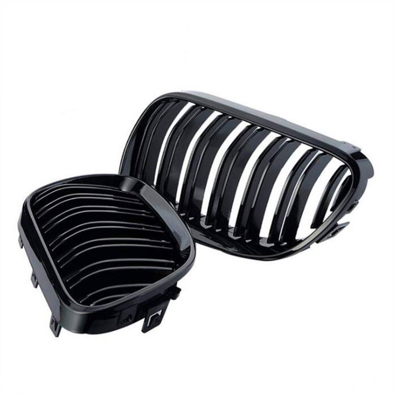 Rynplex Frontgrill, for, for E92 E93 320I 328i 335i 2-Türer 2010 2011 2012, Auto-Styling, glänzend schwarz, Dual Line Auto-Kühlergrill von Rynplex