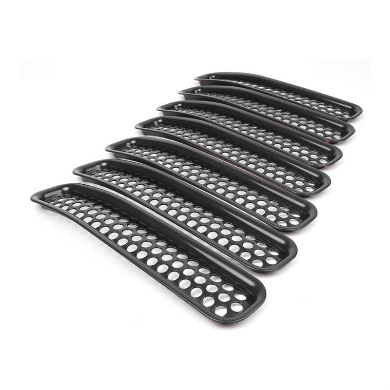 Rynplex Frontgrill-Abdeckungen, Netz-Grill, for Jeep, for Wrangler TJ 1997 1998 1999 2000 2001 2002 2003 2004 2005 2006, 7 Stück, 34 cm x 7 cm Auto-Kühlergrill von Rynplex