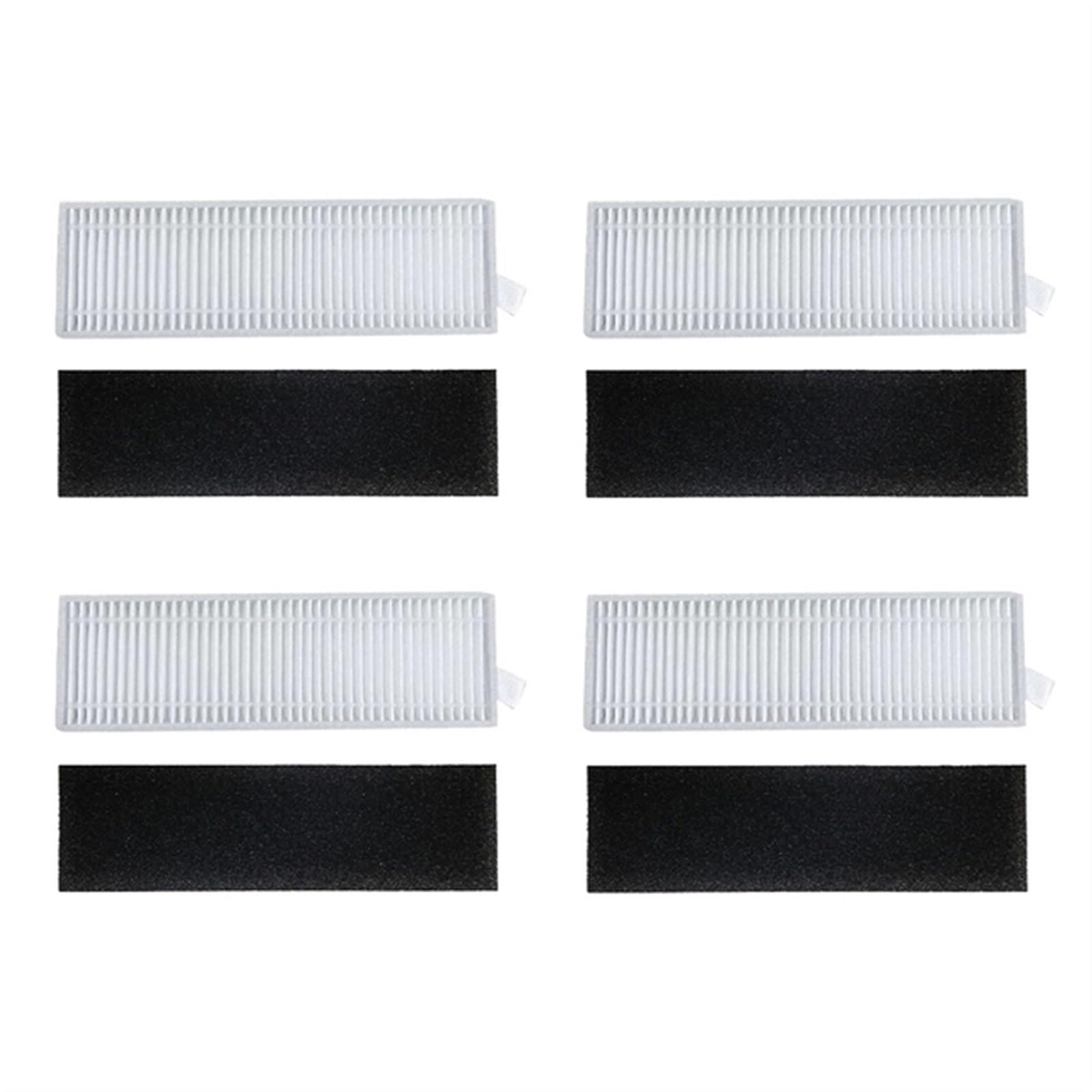 Rynplex Für, for Xiaomi, G1 MJSTG1 Wassertank Staubbox Mopphalterung Teile Roboter-Staubsauger Mülleimerbox Stützplatte Zubehör Roboter-Staubsauger-Mülleimer(4pcs Filter) von Rynplex