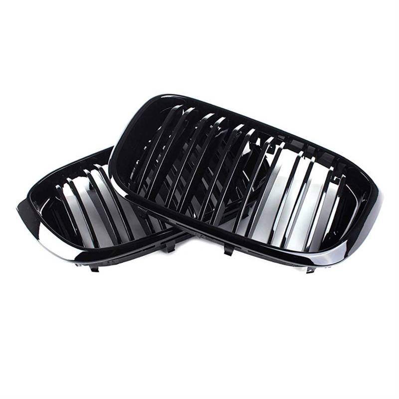 Rynplex Glänzend schwarzer Frontgrill im Lamellenstil, for, for X3 G01 X4 G02, for X3 25i 28i Auto-Kühlergrill von Rynplex
