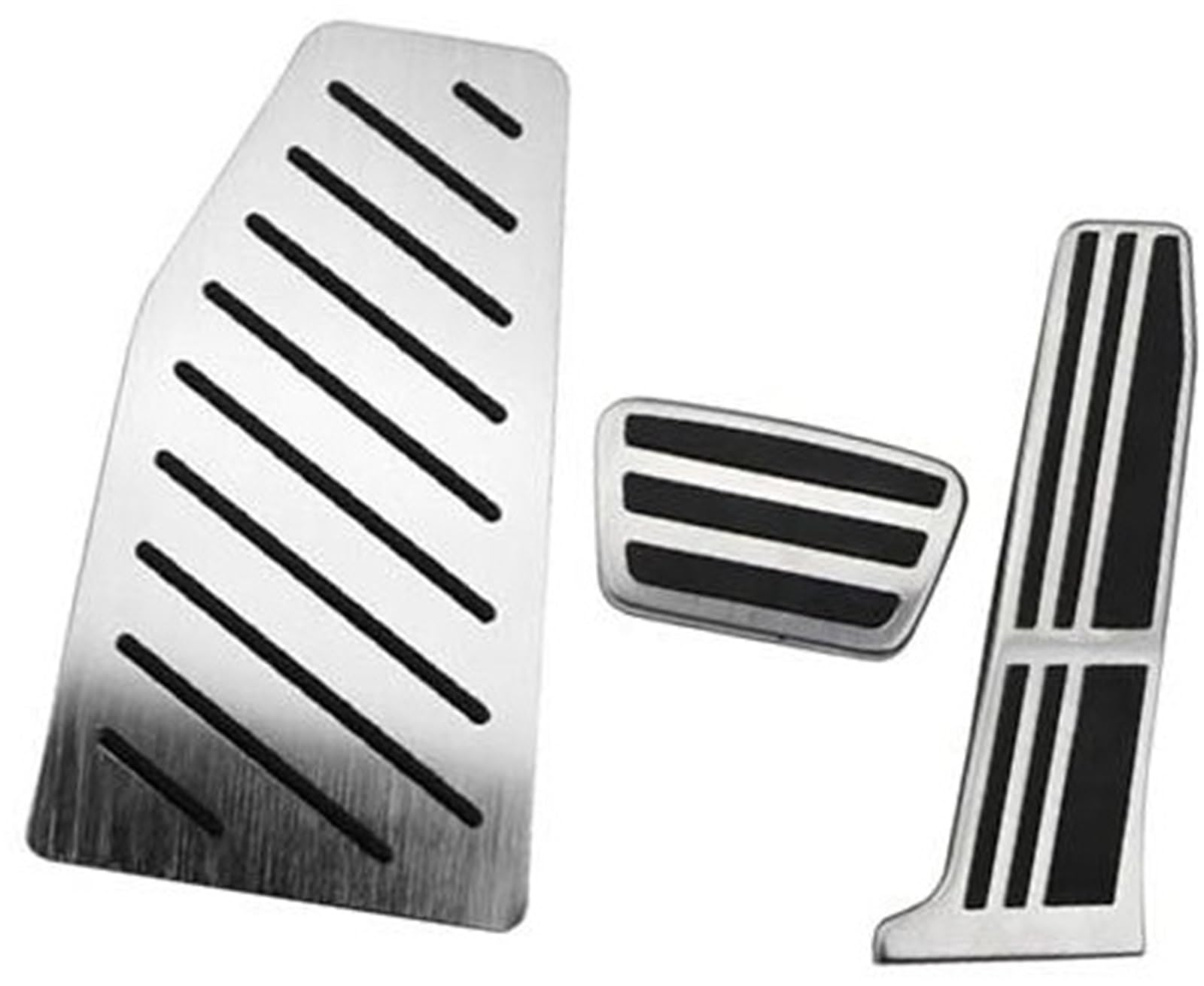 Rynplex Pedalschutzabdeckung, for Toyota, for RAV4, Rav 4 2019–2021, LHD-Autopedale, Auto-Edelstahl, at-Bremse, Dead Rest Auto-Pedalauflage-Abdeckungsset(Black at with Rest) von Rynplex