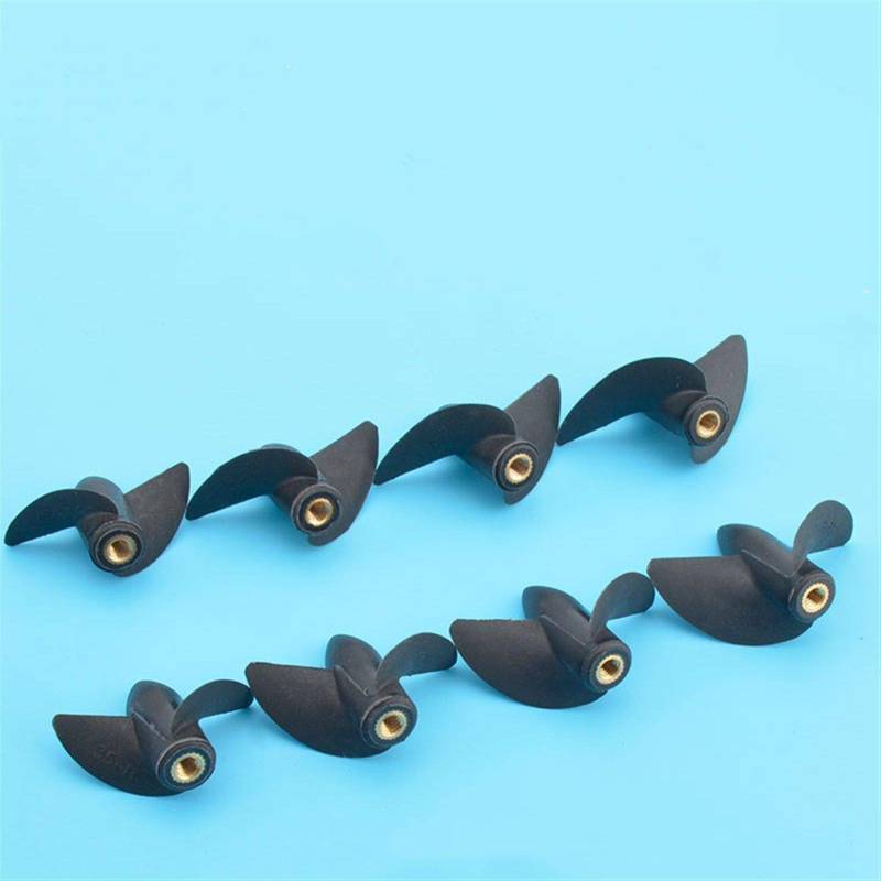 Rynplex Rc Boot M4 Zwei Klingen Paddel Mit Gewinde Nylon Boot Propeller Positive/Reverse Propeller 4mm M4 Prop Welle Propeller Außenborder(D35mm Postive 001) von Rynplex