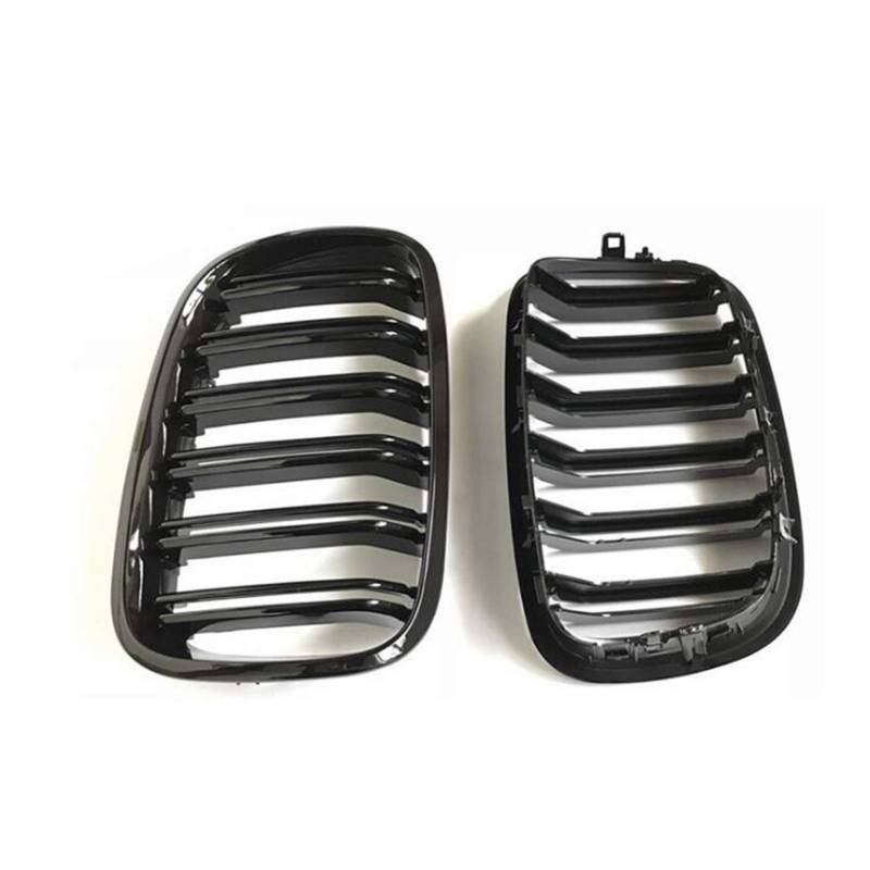 Rynplex SCHWARZER Kühlergrill ABS vorne Ersatz-Haubengrill, for, for E70 E71 X5 X6 2007 2008 2009 2010 2011 2012 2013 2014 Auto-Kühlergrill von Rynplex