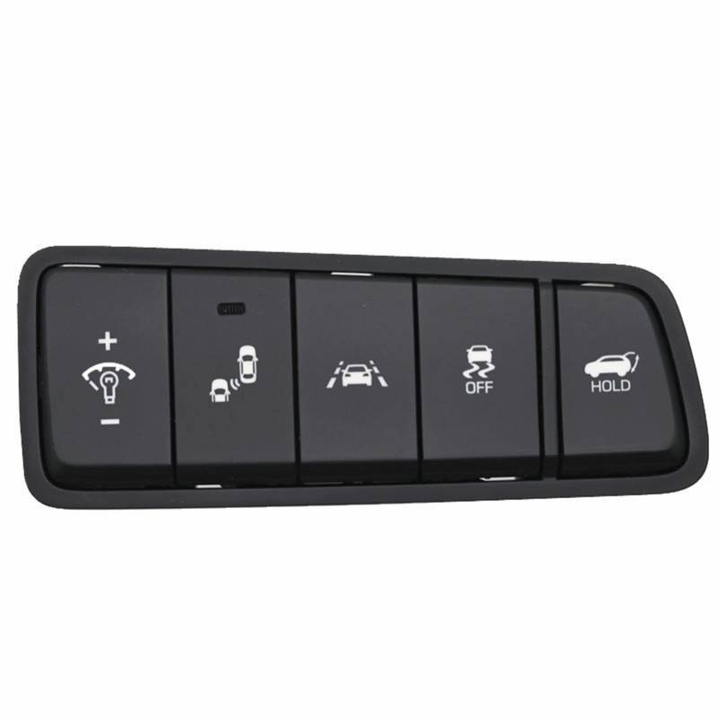 Rynplex Scheinwerfer-Höhenverstellungsschalter, Instrumenten-Helligkeitsschalter, elektrischer Heckklappenschalter, for Hyundai, 93710D3350 Kofferraum-Entriegelungsschalter(Maximum Black config) von Rynplex