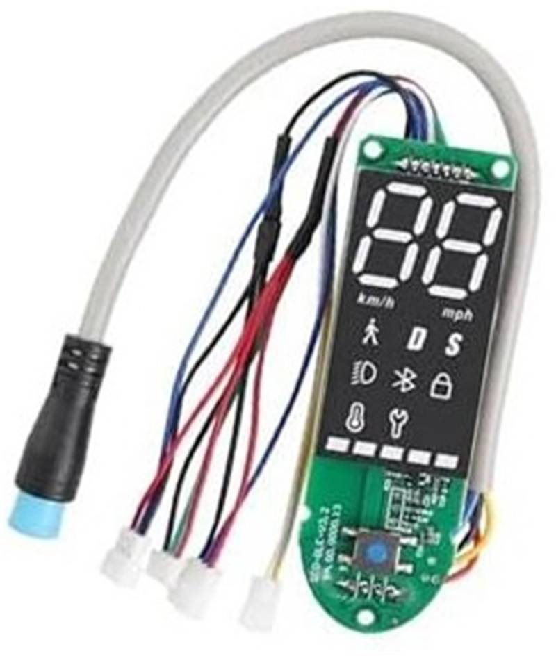 Rynplex Scooter-Teile E-Scooter Deutschland Dashboard-Controller-Kit mit Displayschutzfolie, weiche Schutzhülle aus Silikon, for Xiaomi, Pro 2 Teile Scooter-Armaturenbrett-Abdeckung(Black 1 Pro 2) von Rynplex