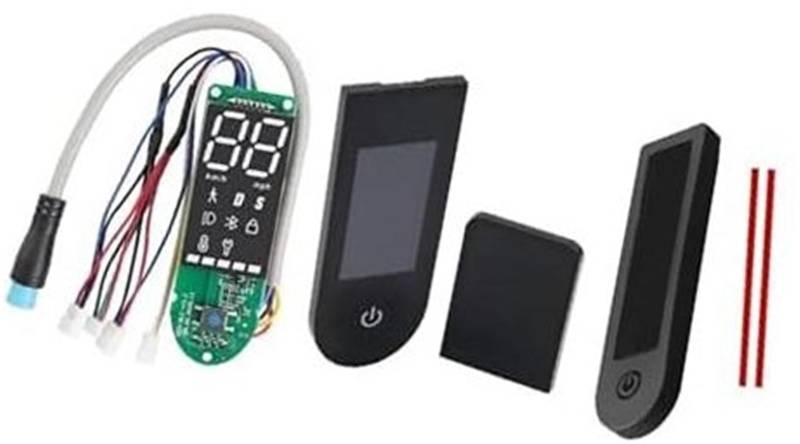 Rynplex Scooter-Teile E-Scooter Deutschland Dashboard-Controller-Kit mit Displayschutzfolie, weiche Schutzhülle aus Silikon, for Xiaomi, Pro 2 Teile Scooter-Armaturenbrett-Abdeckung(Black 1 Set G) von Rynplex