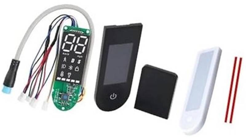 Rynplex Scooter-Teile E-Scooter Deutschland Dashboard-Controller-Kit mit Displayschutzfolie, weiche Schutzhülle aus Silikon, for Xiaomi, Pro 2 Teile Scooter-Armaturenbrett-Abdeckung(Black 1 Set a) von Rynplex