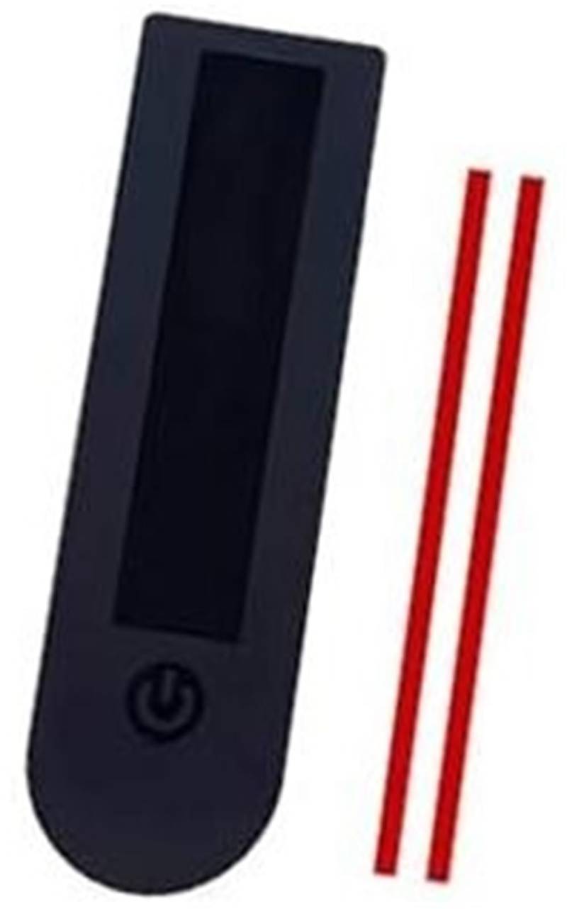 Rynplex Silikonabdeckung for Armaturenbrettanzeige von Elektrorollerteilen, for Ninebot G30 G30D Elektroroller-Panelabdeckung, wasserdichte Gummischutzhülle Scooter-Armaturenbrett-Abdeckung(BLACK 1 Bl von Rynplex