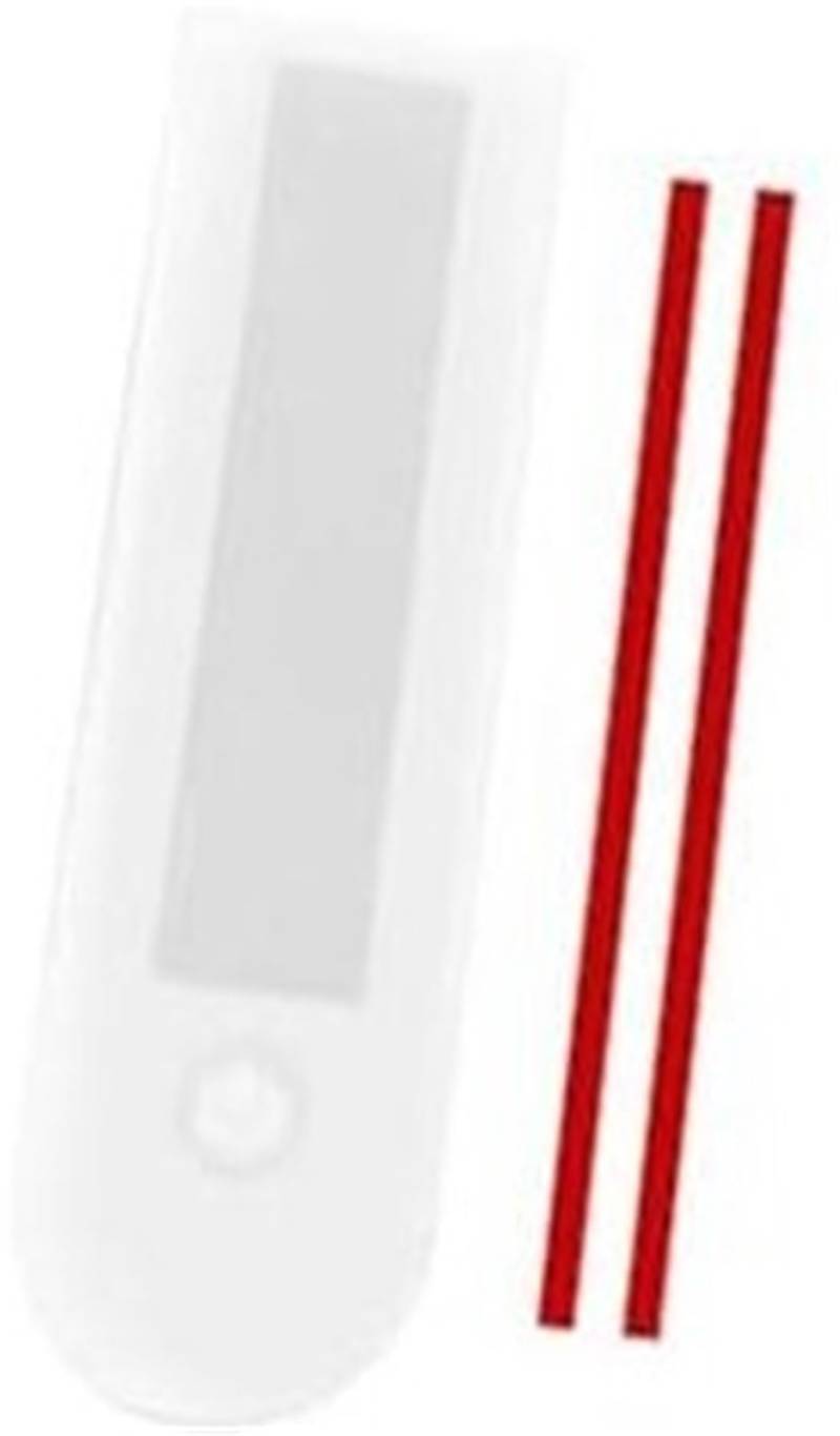 Rynplex Silikonabdeckung for Armaturenbrettanzeige von Elektrorollerteilen, for Ninebot G30 G30D Elektroroller-Panelabdeckung, wasserdichte Gummischutzhülle Scooter-Armaturenbrett-Abdeckung(BLACK 1 Wh von Rynplex