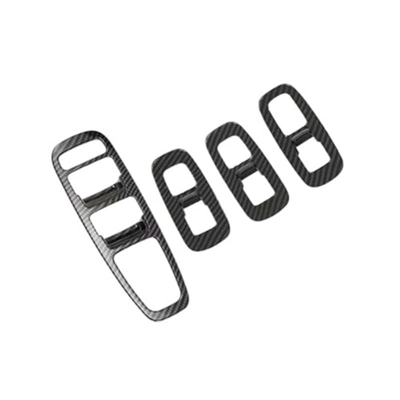 Rynplex Verkleidung der Fensterheber-Armlehnenschalterverkleidung, for Hyundai, Sonata DN8 2020 2021, Verkleidung der Auto-Innentürfenstersteuerung Abdeckung für Autofensterschalter von Rynplex