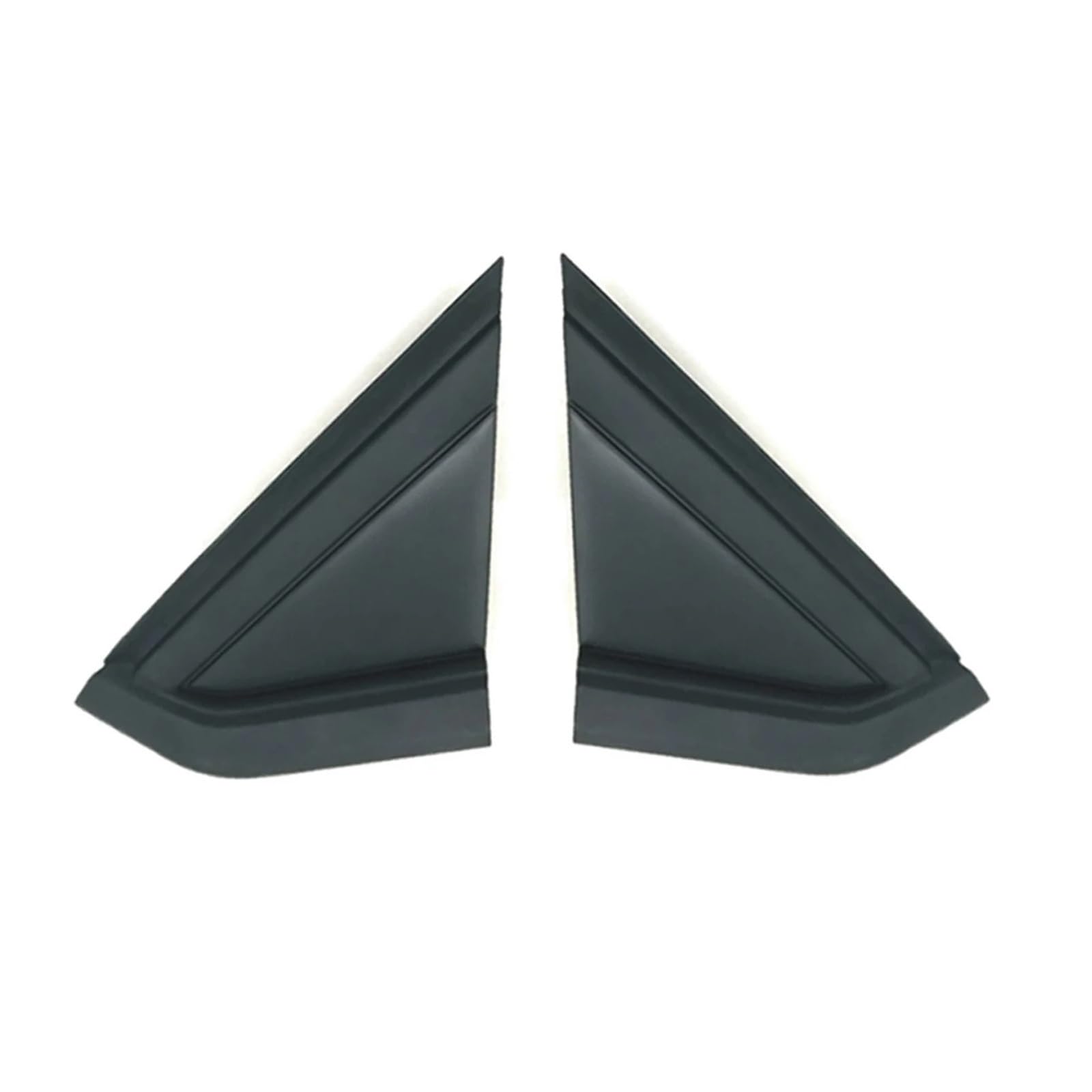 Rynplex Vordere Linke rechte Spiegelabdeckung, Seitenfensterverkleidung, Dreiecksplatte 9647011377 9647011277, for Citroen, for C4 1.6D 2004-2010 Dreieckige Abdeckung für Autospiegel(Black 1 Pair) von Rynplex