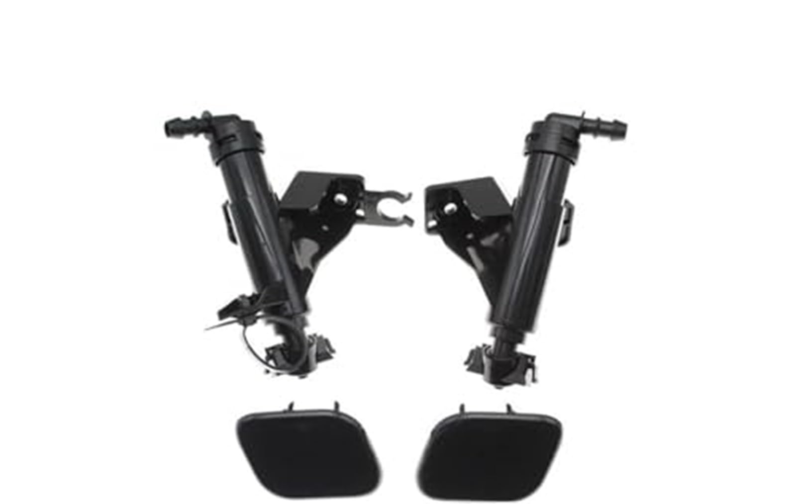 Rynplex Vorne Links und Rechts Scheinwerfer Wahser Sparyer Düse Pumpe Zylinder Kappe Jet, for Kia, CEED 2012 2013 2014 2015 2016 2017 98671A2700 Abdeckung für Autowaschdüsen(Black Set) von Rynplex