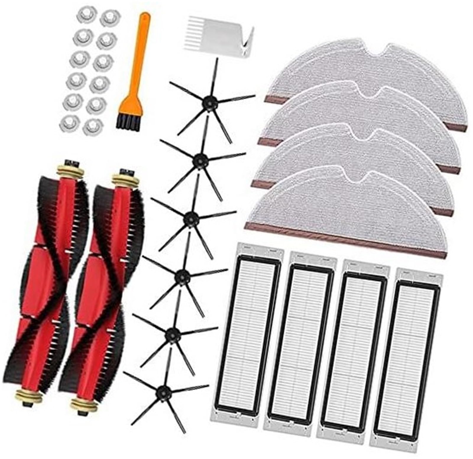 Rynplex Zubehör, for Xiaomi, for Roborock, S6 S5 MAX S6 MavV S6 Pure E35 Staubsauger, Wischtuch, Hauptbürste, Filter, Seitenbürste, Wassertankfilter, Reinigungsbürste Roboterstaubsauger-Ersatzset Rynplex Zubehör, for Xiaomi, for Roborock, S6 S5 MAX S6 MavV S6 Pure E35 Staubsauger, Wischtuch, Hauptbürste, Filter, Seitenbürste, Wassertankfilter, Reinigungsbürste Roboterstaubsauger-Ersatzset von Rynplex