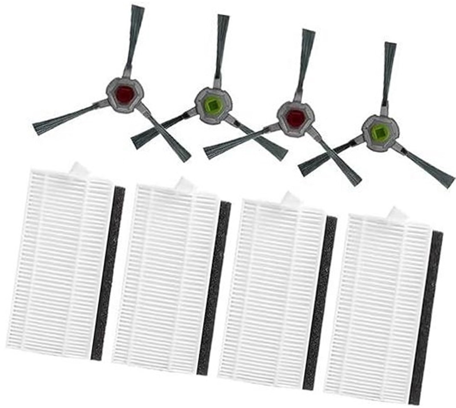 Rynplex Zubehörset HEAP-Filterersatz for AIRROBO P20 Roboterstaubsauger (12er-Pack) Staubsauger-Ersatzset(Black 8 Pack) von Rynplex