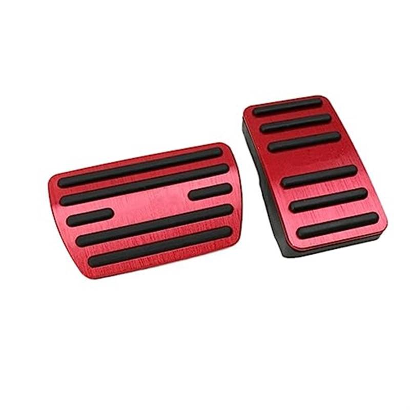 Rynplex for Accord, 10. 2018 2019 2020 2021 2022 Auto Gaspedal Bremspedal Pad rutschfeste Abdeckung Fall Schutz Zubehör Fußpedalabdeckung Autopedalabdeckung(Black 2PCS RED) von Rynplex