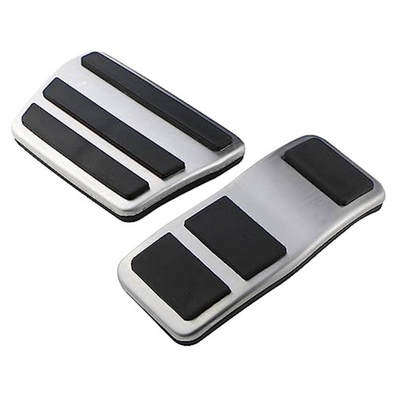 Rynplex for Ford, for Fiesta, MK7 2007-2012 Edelstahl Auto Pedal Pads Abdeckung MT at Fußpedal Abdeckung Autopedalabdeckung(Black at) von Rynplex