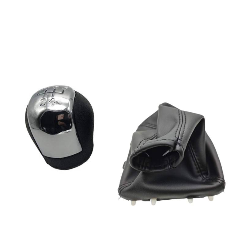 Rynplex for Opel, Vectra C SIGNUM 2002-2008 Schaltknaufmanschetten Stick Lever Shifter Ledermanschetten-Gamaschenabdeckung Auto-Schaltknauf(5speed Leather) von Rynplex
