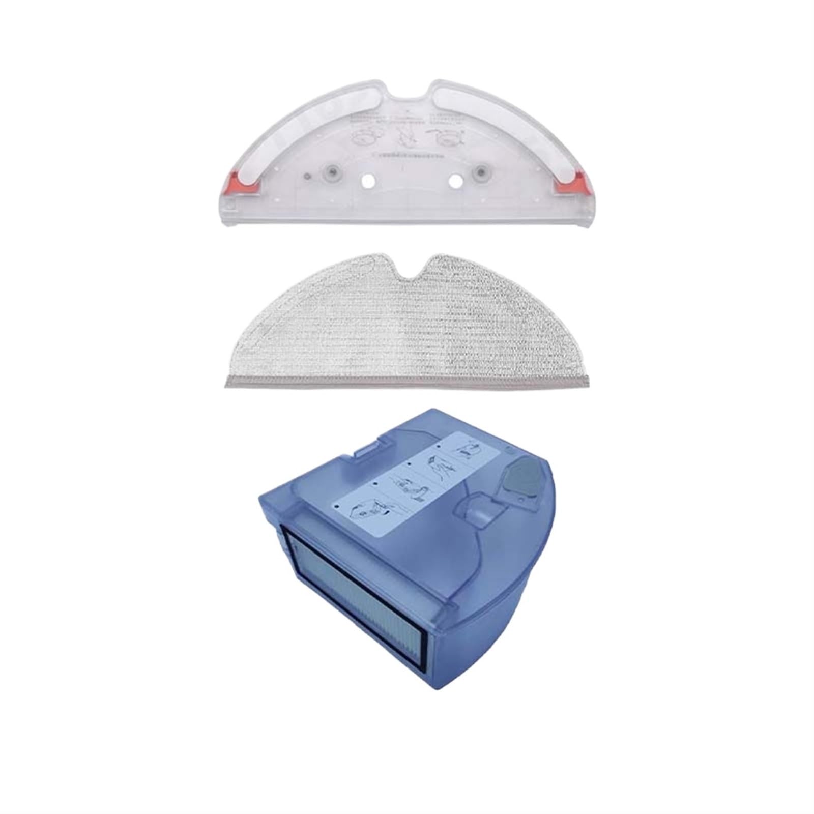 Rynplex for Roborock, Q7 Max Q7 Max+ T8 Ersatzteile Wassertank Staubbox mit Hepa-Filter Staubsauger Wassertankschale Zubehör Roboter-Staubsauger-Mülleimer(1 Set) von Rynplex