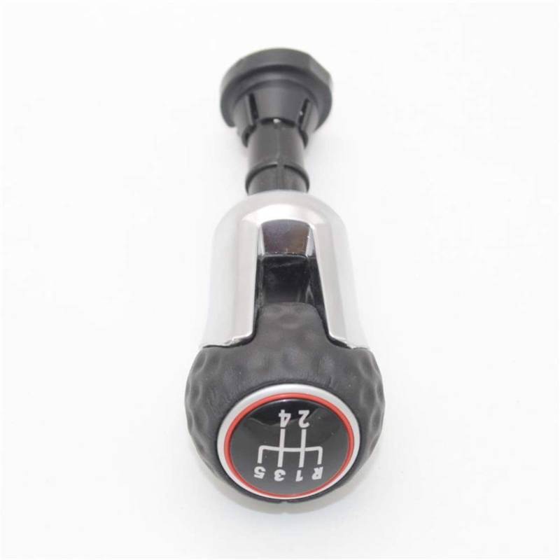 Rynplex for VW, for Golf 7 A7 MK7 GTI GTD 2013 2014 2015 2016 2017 2018 Auto 5 6 Gang Auto Schalthebel Level Schaltknauf mit PU-Lederbezug Auto-Schaltknauf(5 Speed) von Rynplex