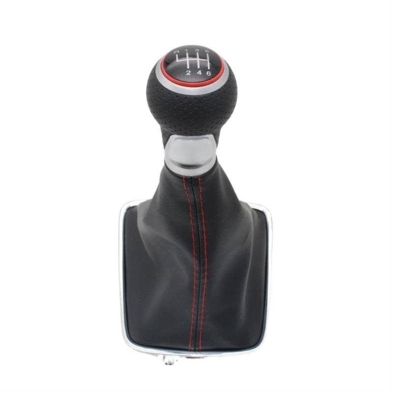 Rynplex for VW, for Golf Plus 2005 2006 2007 2008 2009 2010 2011 2012 2013 2014 Auto-Styling 5 6-Gang-Auto-Schaltknauf Schaltknauf Ledermanschette Auto-Schaltknauf(6 Speed) von Rynplex