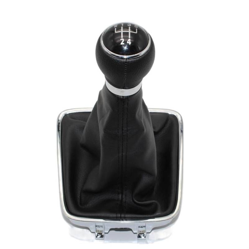 Rynplex for VW, for Golf Plus 2005 2006 2007 2008 2009 2010 2011 2012 2013 2014 Auto-Styling 5-Gang-Auto-Schaltknauf Schaltknauf Ledermanschette Auto-Schaltknauf von Rynplex