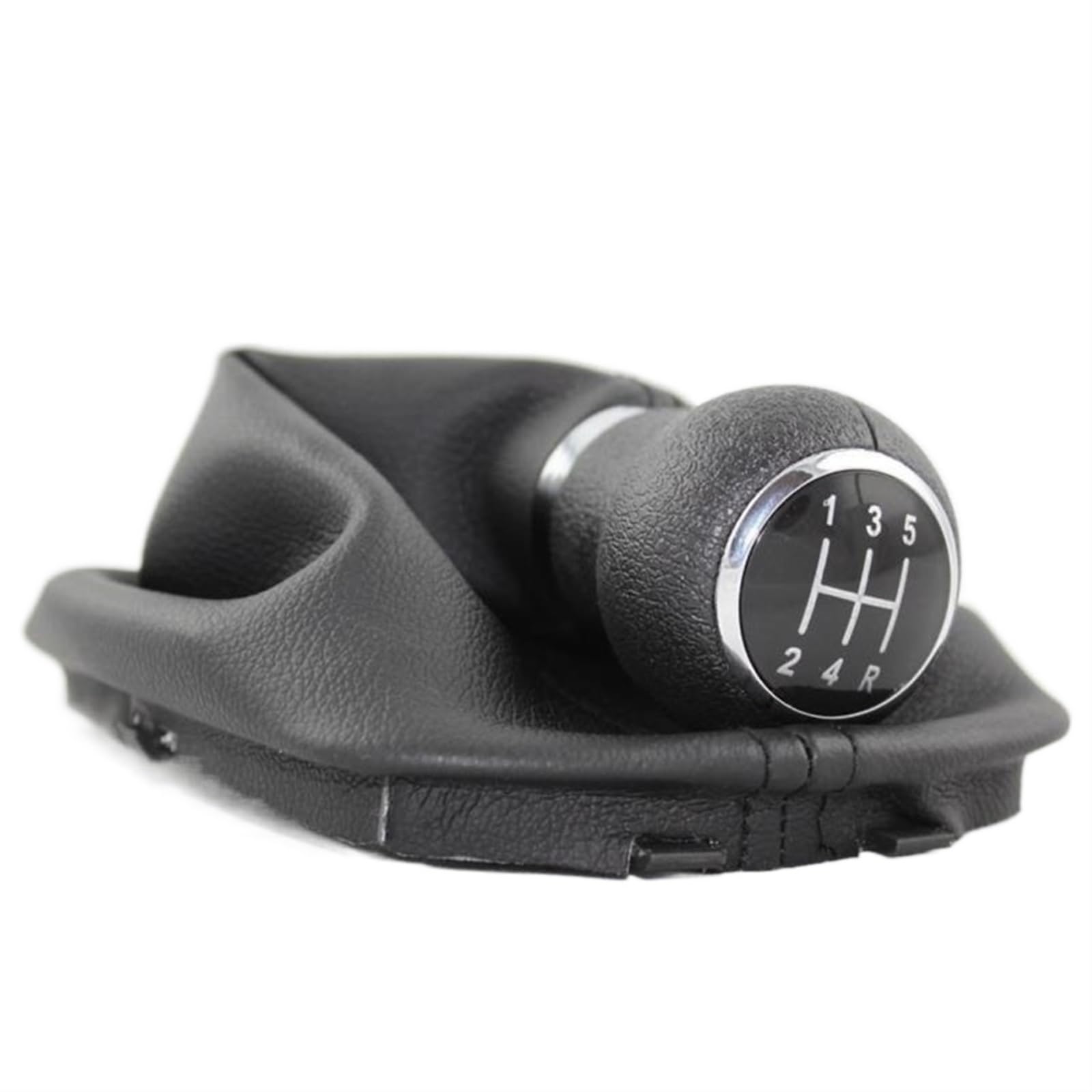 Rynplex for VW, for Passat B5 B5.5 1997 1998 1999 2000 2001 2002 2003 2004 2005 Auto-Styling 5-Gang-Schaltknauf mit echtem PU-Lederstiefel Auto-Schaltknauf von Rynplex