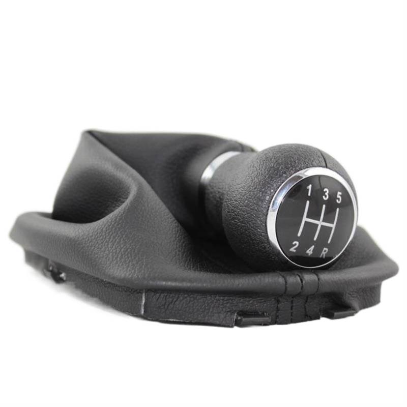 Rynplex for VW, for Passat B5 B5.5 1997 1998 1999 2000 2001 2002 2003 2004 2005 Auto-Styling 5-Gang-Schaltknauf mit echtem PU-Lederstiefel Auto-Schaltknauf von Rynplex