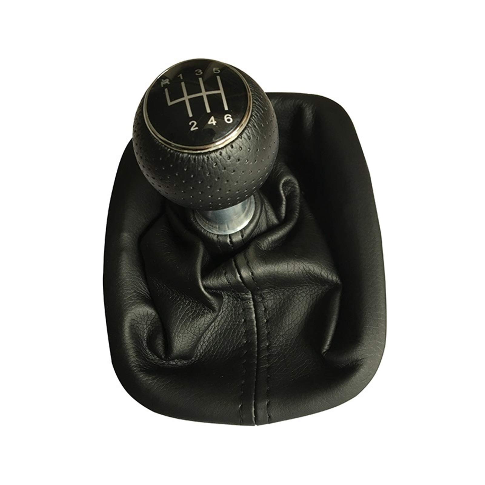 Rynplex for VW, for Passat B5 B5.5 1998–2004 B5 FL (2000–2005) 3BB5 3B23B5 1996–2000 5/6-Gang-Auto-Schaltknauf mit A3-Knopf 12 mm Auto-Schaltknauf(6speed) von Rynplex