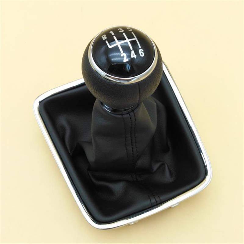 Rynplex for VW, for Sharan, 2011 2012 2013 2014 2015 2016 Auto-Styling 6-Gang-Auto-Schaltknauf mit Ledermanschette Auto-Schaltknauf von Rynplex