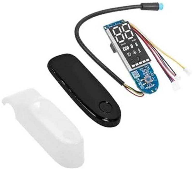 Rynplex wasserdichte Display-Silikonabdeckung Armaturenbrett BT-Platinenteile, for Ninebot, F20 F25 F30 F40 Elektroroller Armaturenbrettgehäuse Scooter-Armaturenbrett-Abdeckung(Black Set B) von Rynplex