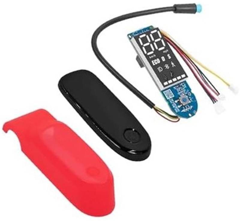 Rynplex wasserdichte Display-Silikonabdeckung Armaturenbrett BT-Platinenteile, for Ninebot, F20 F25 F30 F40 Elektroroller Armaturenbrettgehäuse Scooter-Armaturenbrett-Abdeckung(Black Set C) von Rynplex