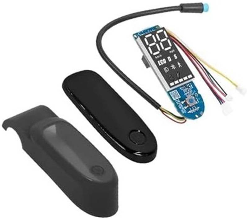 Rynplex wasserdichte Display-Silikonabdeckung Armaturenbrett BT-Platinenteile, for Ninebot, F20 F25 F30 F40 Elektroroller Armaturenbrettgehäuse Scooter-Armaturenbrett-Abdeckung(Black Set a) von Rynplex