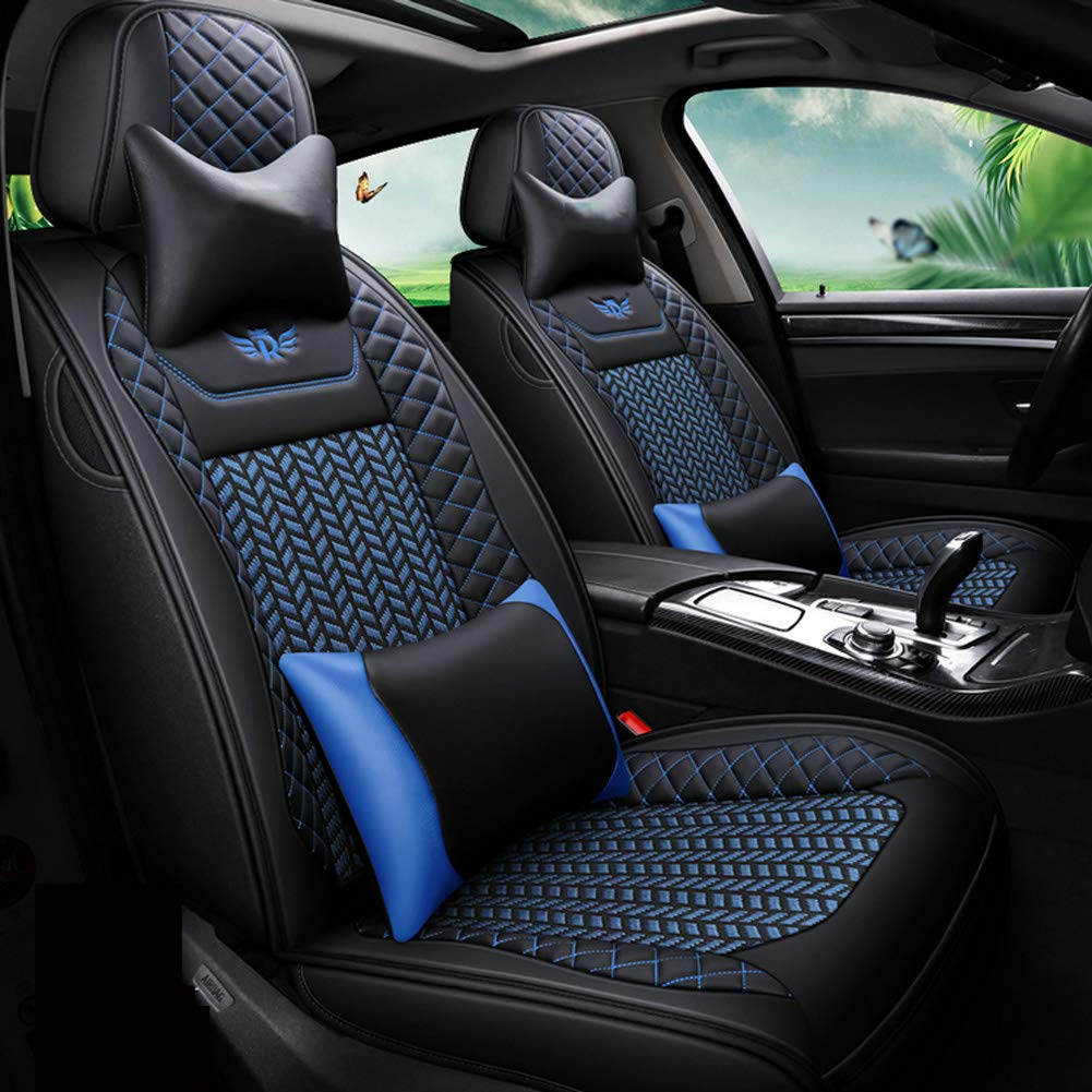 Auto Sitzbezüge Für Mitsubishi Pajero Sport Lancer Asx 2011 Outlander L200 Colt Auto Schutz,Blau von Rzj-njw