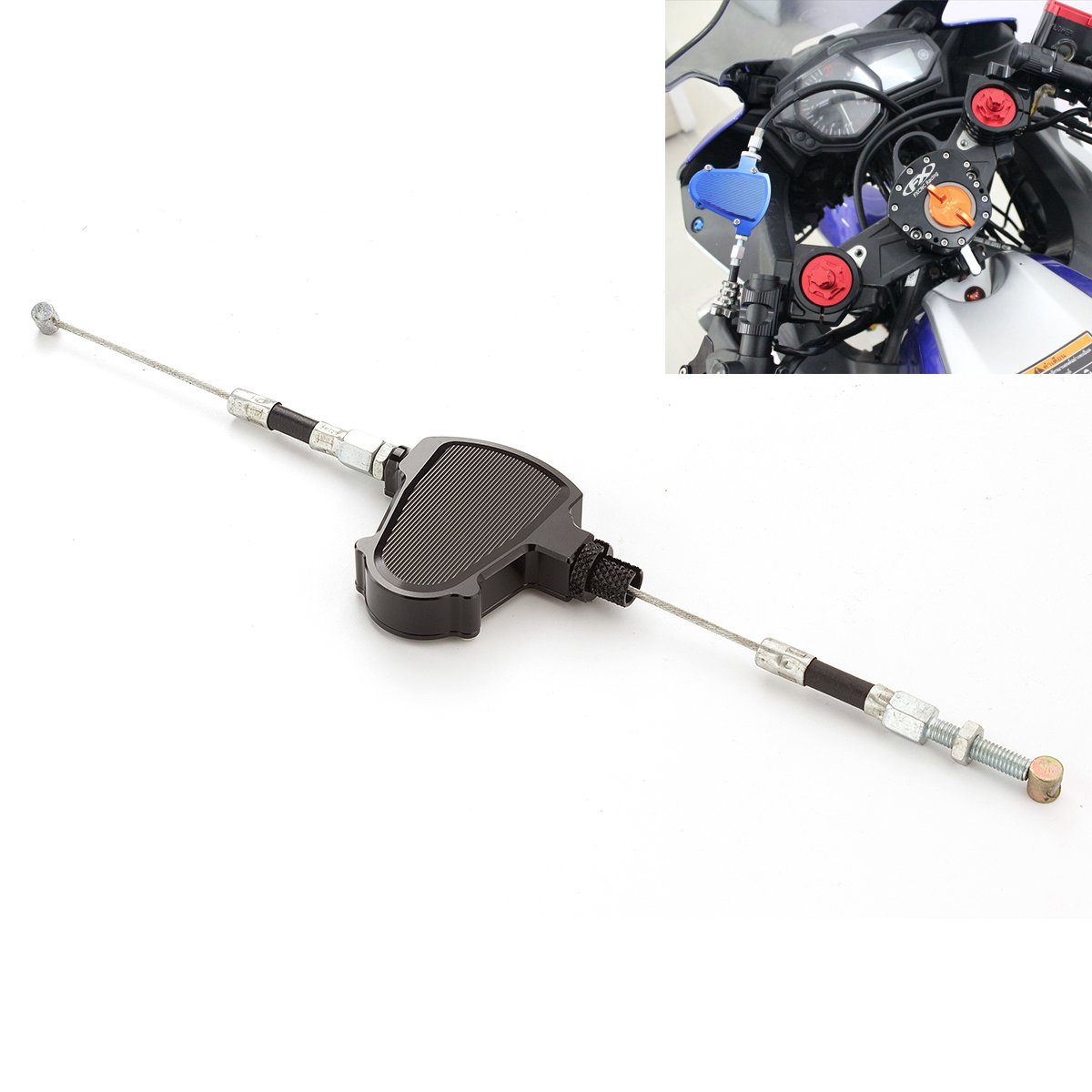 CNC Aluminum Line Easy Stunt Pull Clutch Cable Lever Replacement System Universal for most Motorcycles Dirt Bikes with Cable Clutch CNC Aluminum Line Easy Stunt Pull Clutch Cable Lever Replacement System Universal for most Motorcycles Dirt Bikes with Cable Clutch von FXCNC